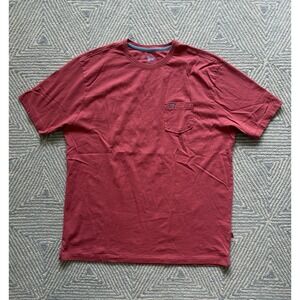 The Black Dog Pocket T-Shirt - Red/Blue - XL